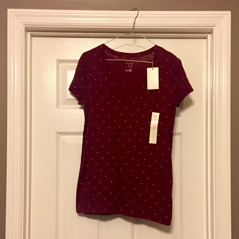 Target Spotted V Neck Shirt